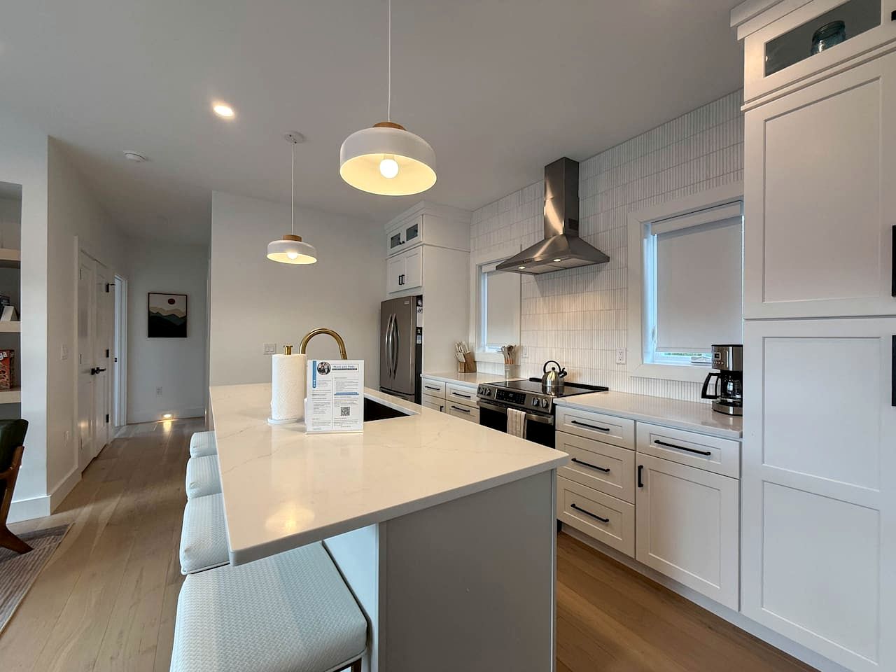 Peaceful New Cabin Retreat with Fireplace and Scenic Deck in Bridgton, Maine