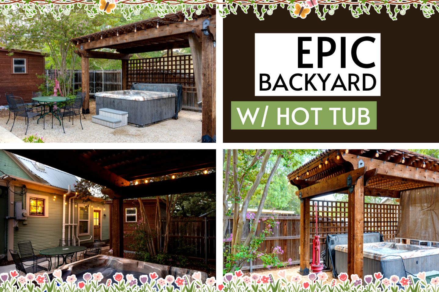 Pet Friendly, Rustic Cottage with Hot Tub and Charming Backyard, Perfect for a Weekend Escape from Austin, Texas