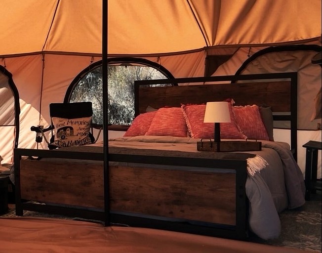 Intimate Remote Bell Tent Perfect for a Unique Desert Escape in Nevada | Bell Tents (Boulder City, Nevada, United States of America)