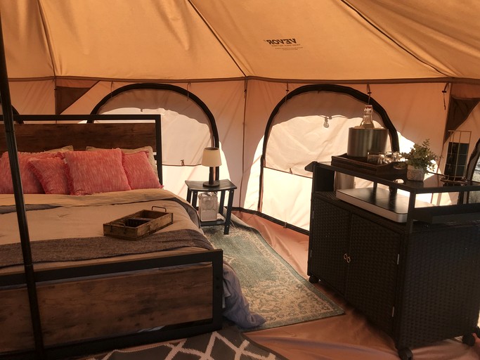Intimate Remote Bell Tent Perfect for a Unique Desert Escape in Nevada | Bell Tents (Boulder City, Nevada, United States of America)