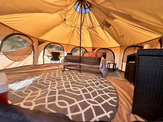 Intimate Remote Bell Tent Perfect for a Unique Desert Escape in Nevada | Bell Tents (Boulder City, Nevada, United States of America)