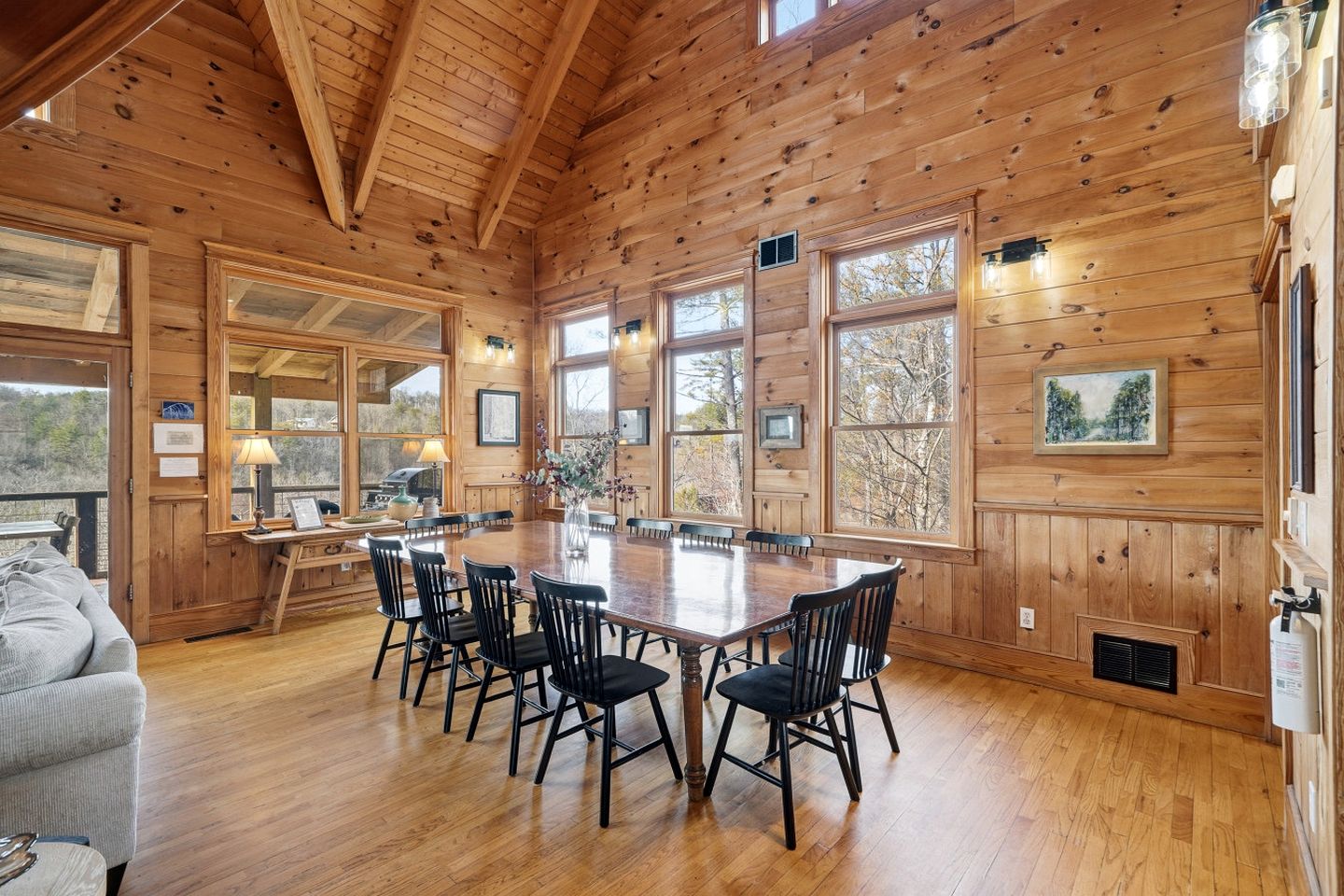 Luxury Three-Story Riverfront Cabin Rental for Groups in Blue Ridge Region of Georgia