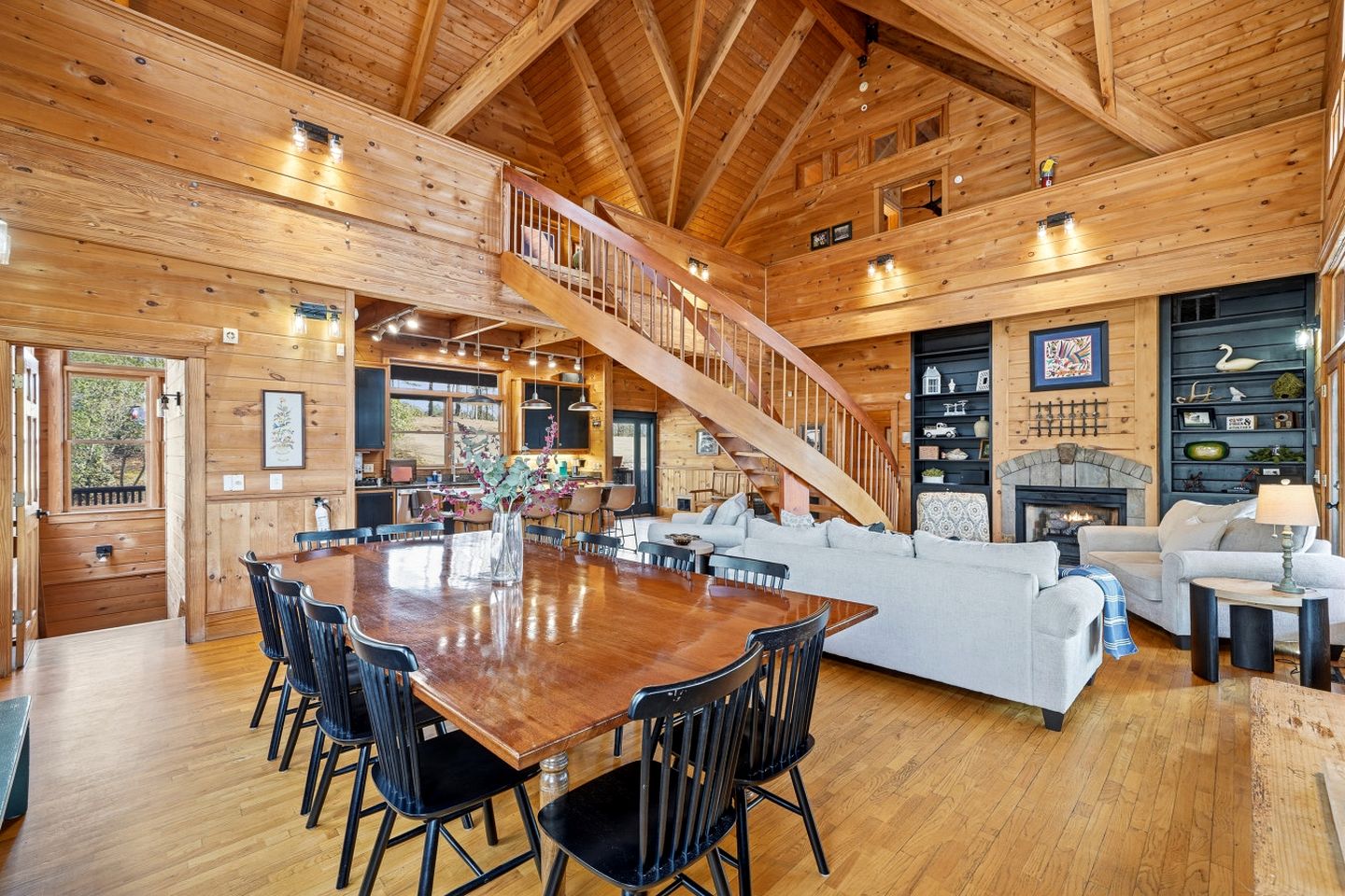 Luxury Three-Story Riverfront Cabin Rental for Groups in Blue Ridge Region of Georgia