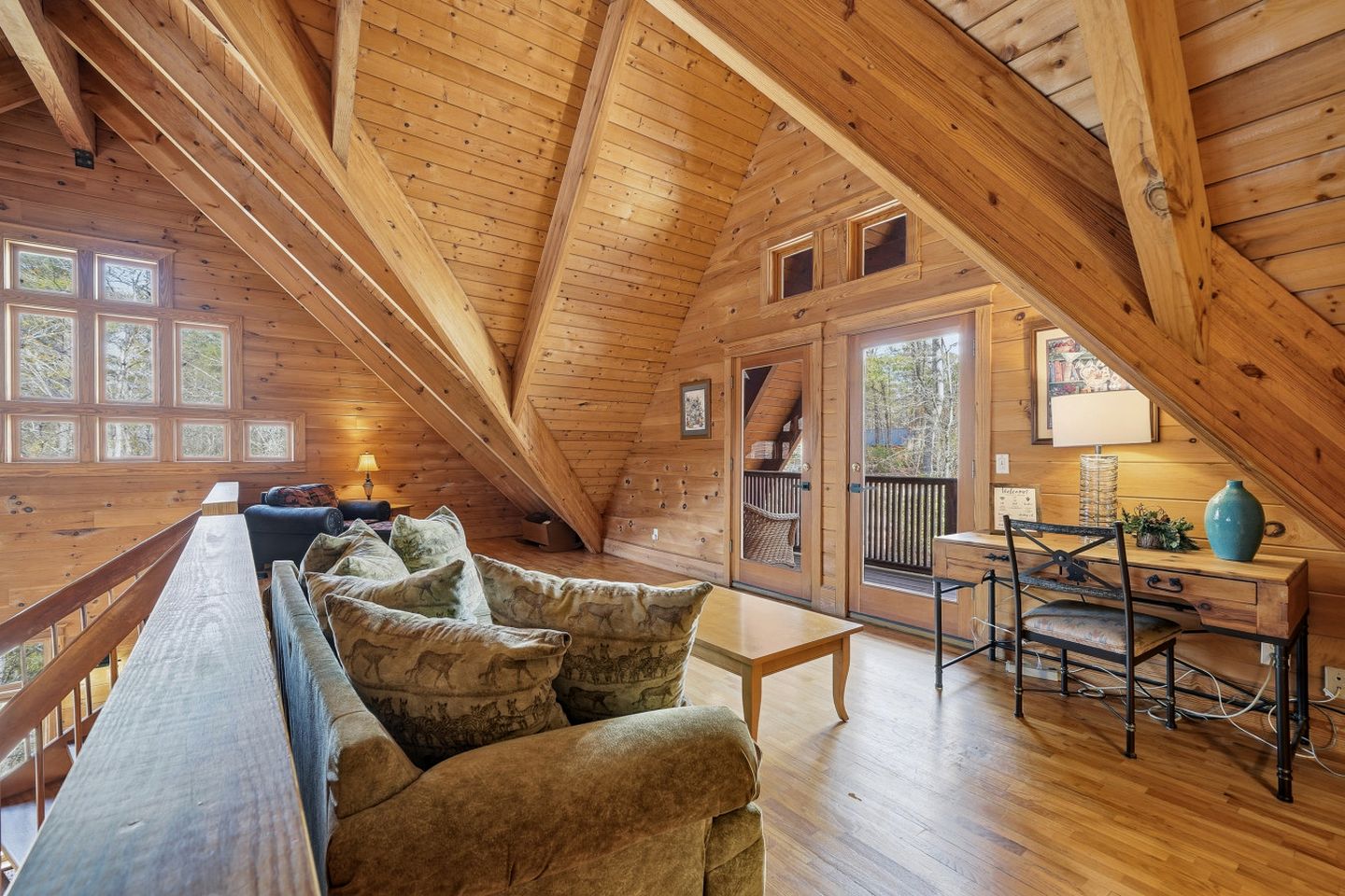 Luxury Three-Story Riverfront Cabin Rental for Groups in Blue Ridge Region of Georgia