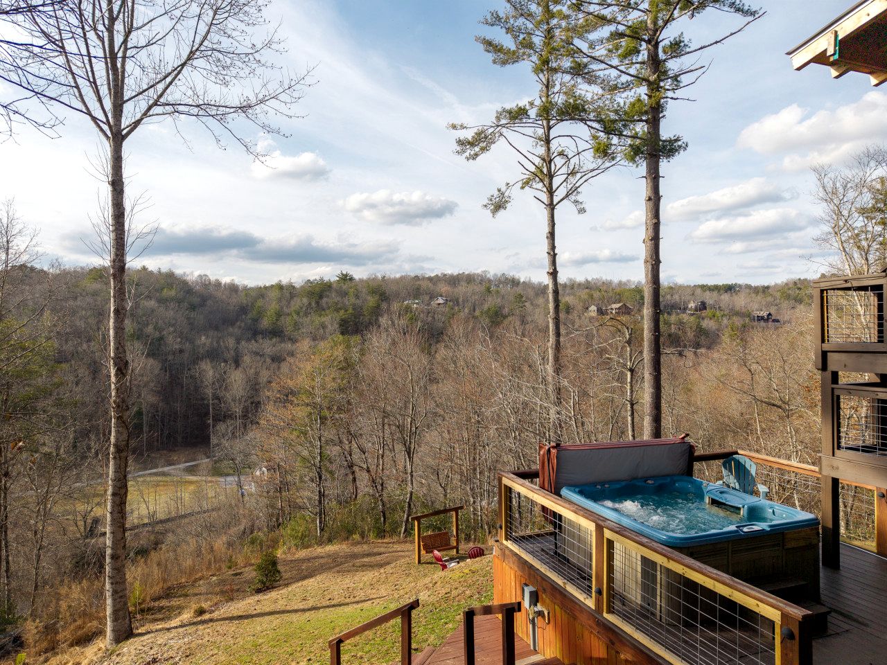 Luxury Three-Story Riverfront Cabin Rental for Groups in Blue Ridge Region of Georgia
