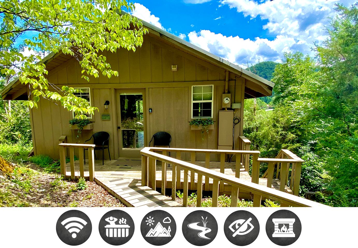 Secluded Cabin with Hot-Tub and River Views in Tennessee