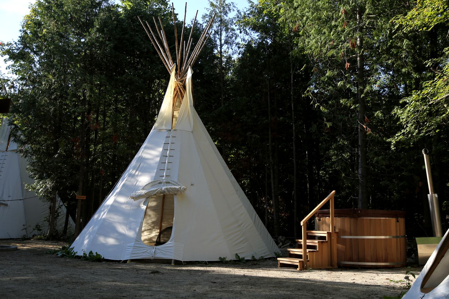 Incredible Creekfront Tipi with Fire Pit in Toronto, Ontario