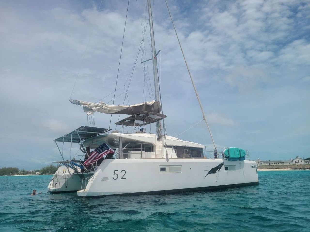 Incredible Catamaran Boat with Marina Amenities for a Unique Vacation on the Water in Key West, Florida