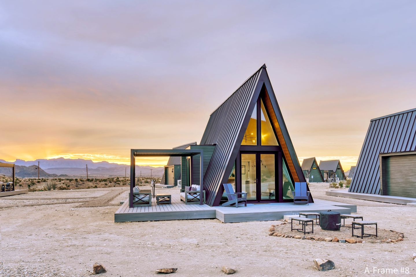 Modern A-Frame Perfect for a Glamping Experience in Terlingua, Texas