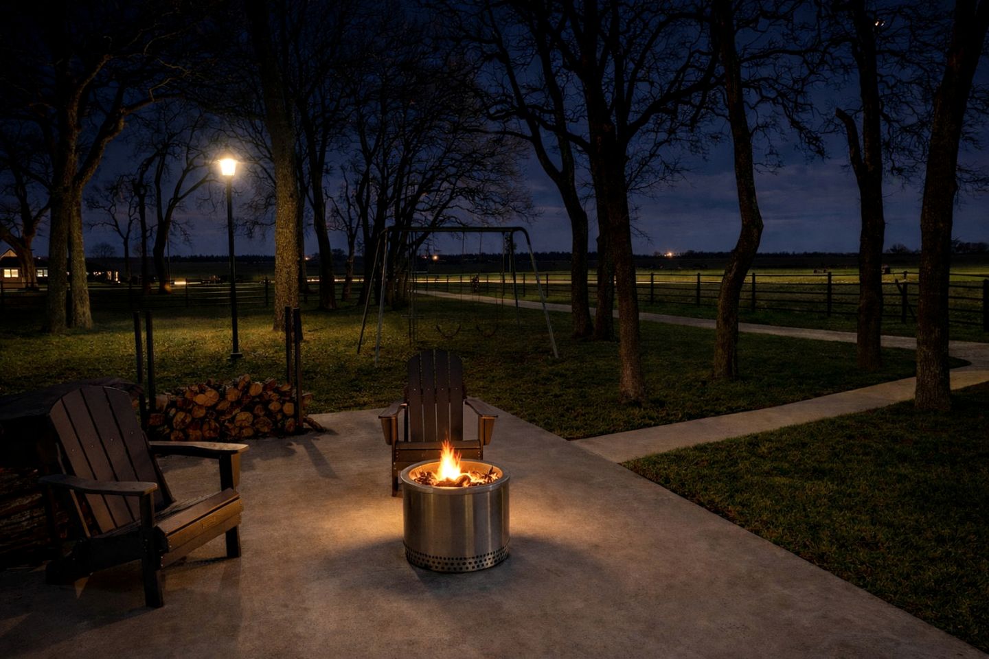 Elegant Ranch Retreat with Pool, Firepit & Theater Room in Bryan, Texas