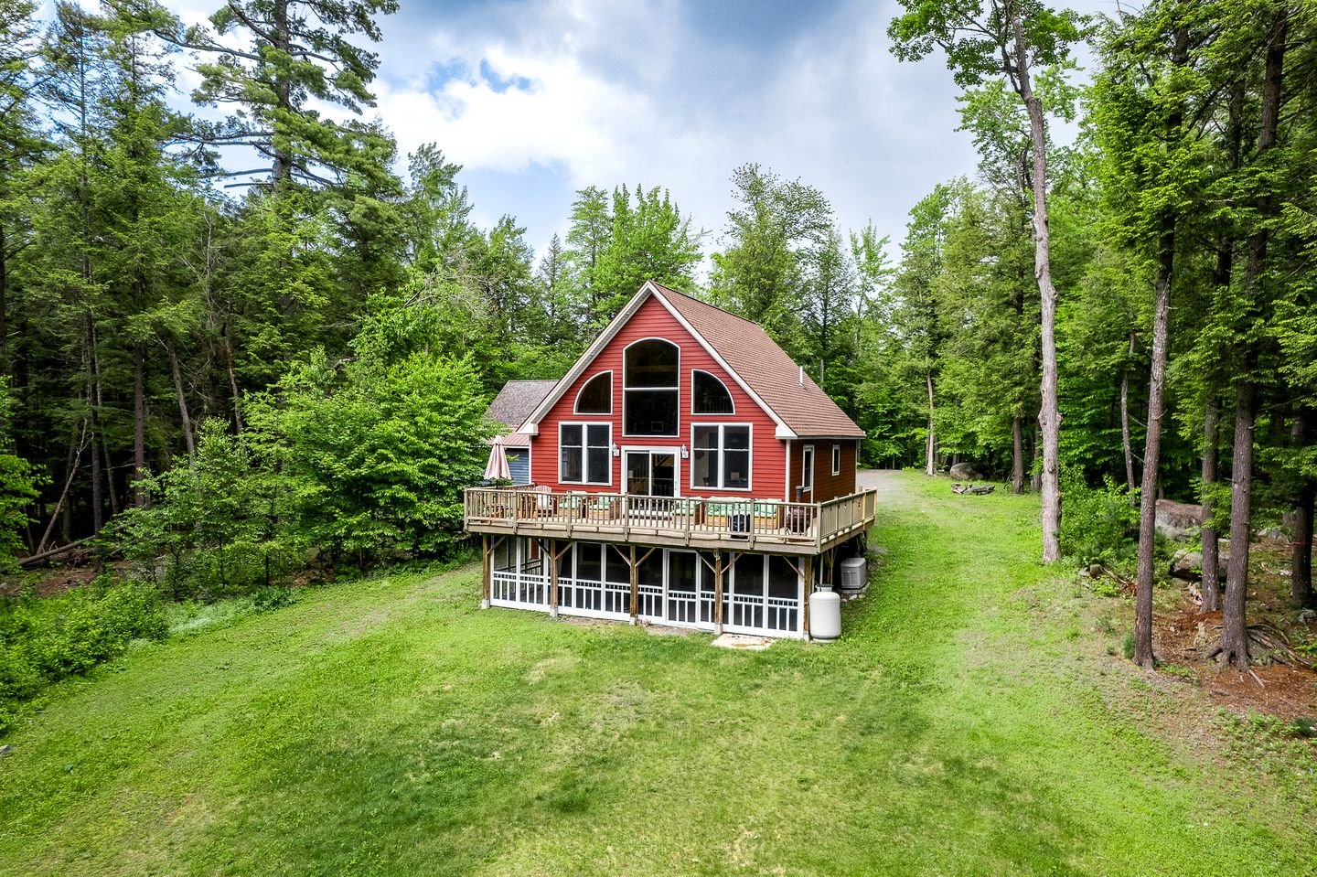 Stunning Cabin Surrounded by Trees and Fire Pit Provided in Bowerbank, Maine
