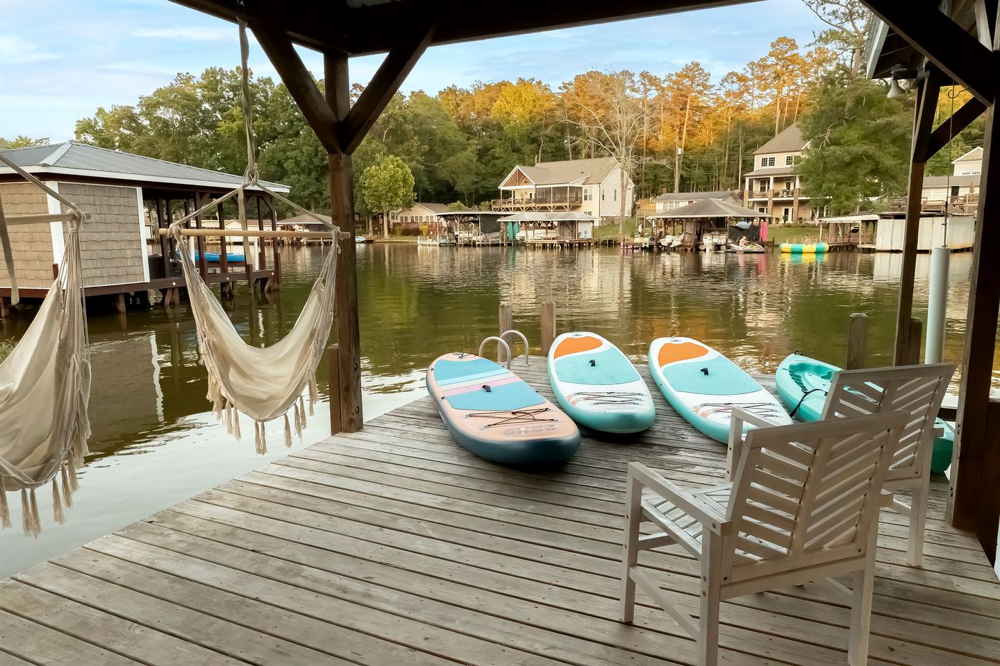 Stunning Modern Lakehouse with Private Boat Dock in Norwood, North Carolina