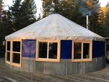 Yurt camping in Cascade, Idaho. Camping rentals to die for