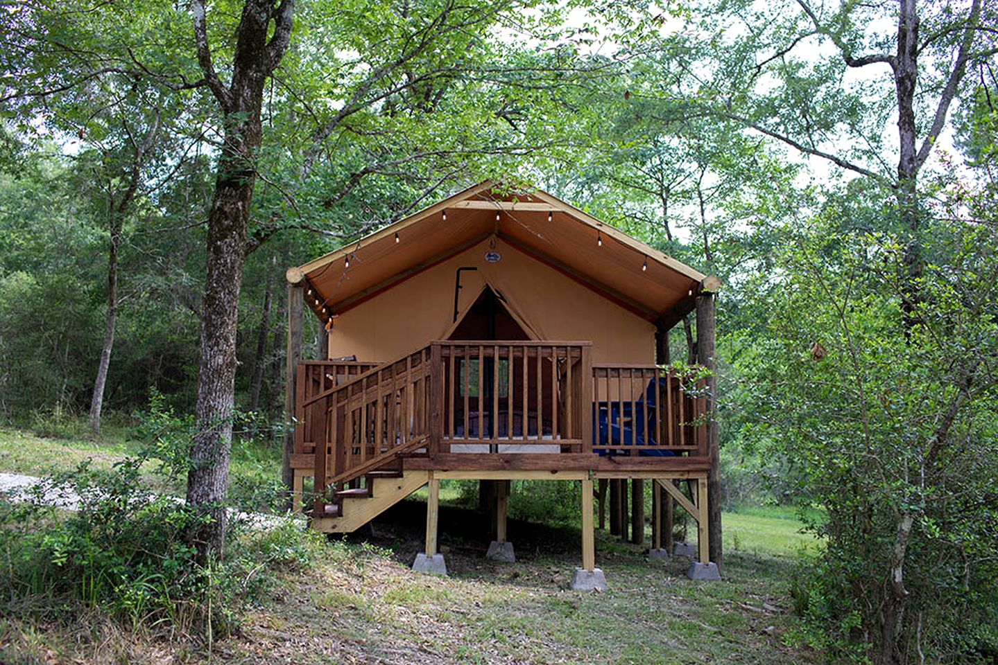 Great Small Group Safari Tent in Livingston, Texas
