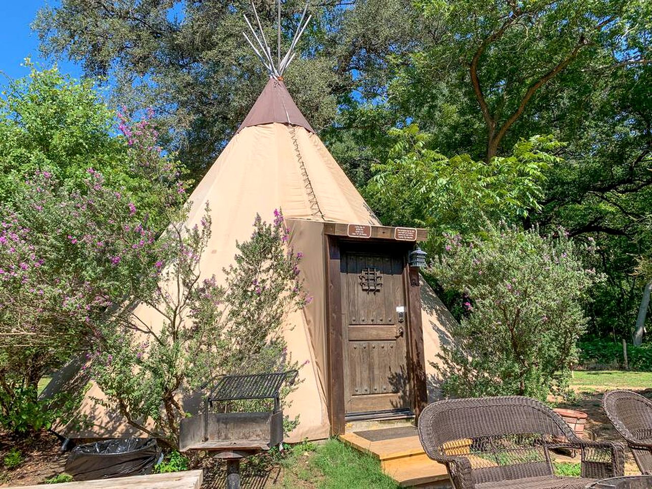 Texas Tipi Rental near Geronimo Creek, for Unforgettable Family Escapes to Nature
