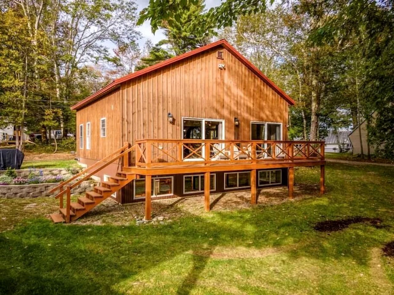 Spacious Maine Lakefront Home with Bunk Beds, Firepit & Beach Access in Burnham
