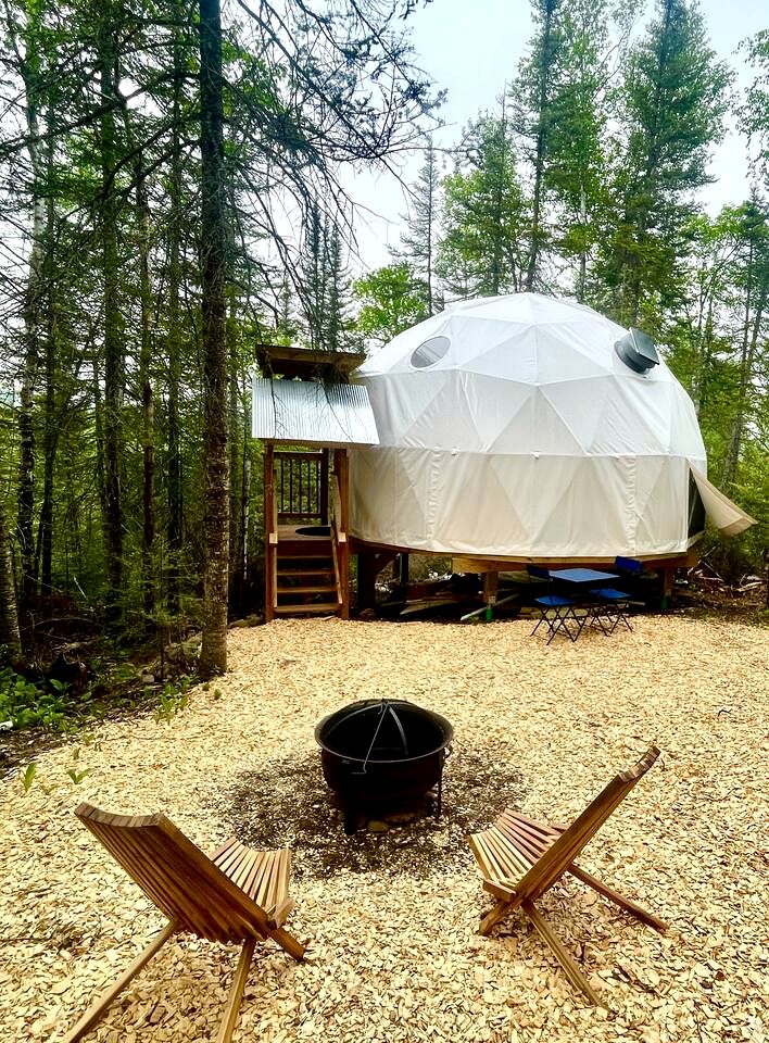 Vibrant Rustic Dome Retreat near Superior Lake in Minnesota