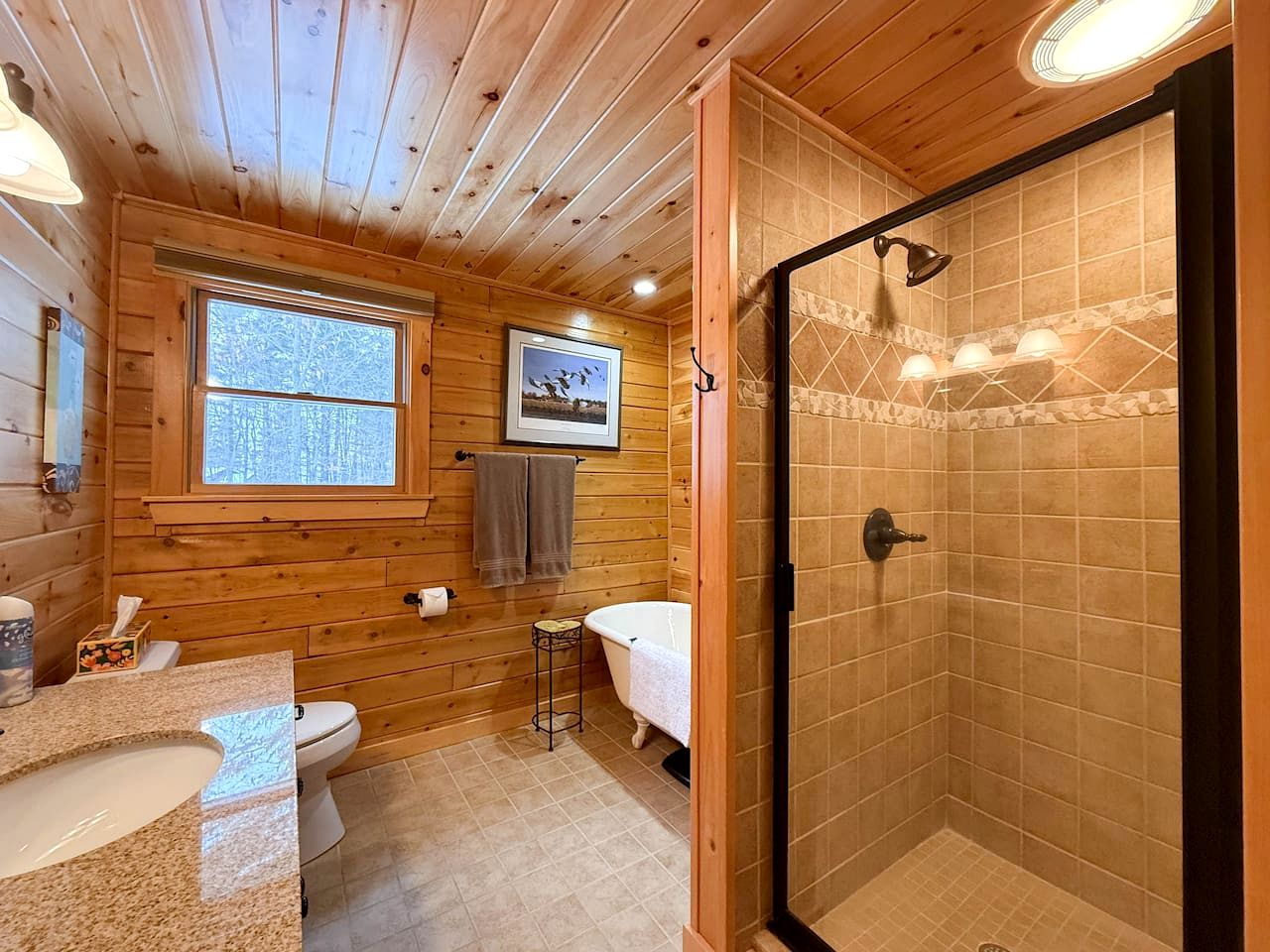 Cozy Log Cabin Retreat with Mountain Views in Bridgton, Maine