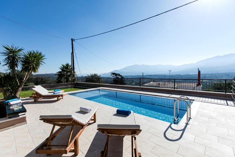 Charming 3-Bedroom Villa with Beach and Mountain Views & Private Pool in Chania, Crete