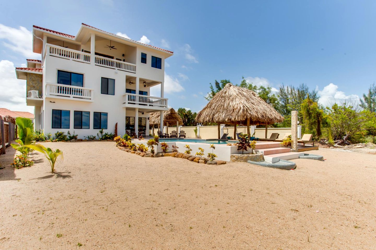 Incredible Beach House with Stunning Ocean Vistas in Belize City, Belize District
