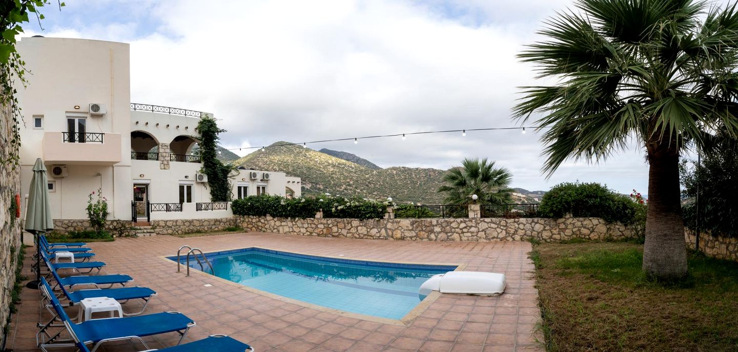 Charming Villa with Private Pool Near Ancient Fortresses in Historic Crete, Greec