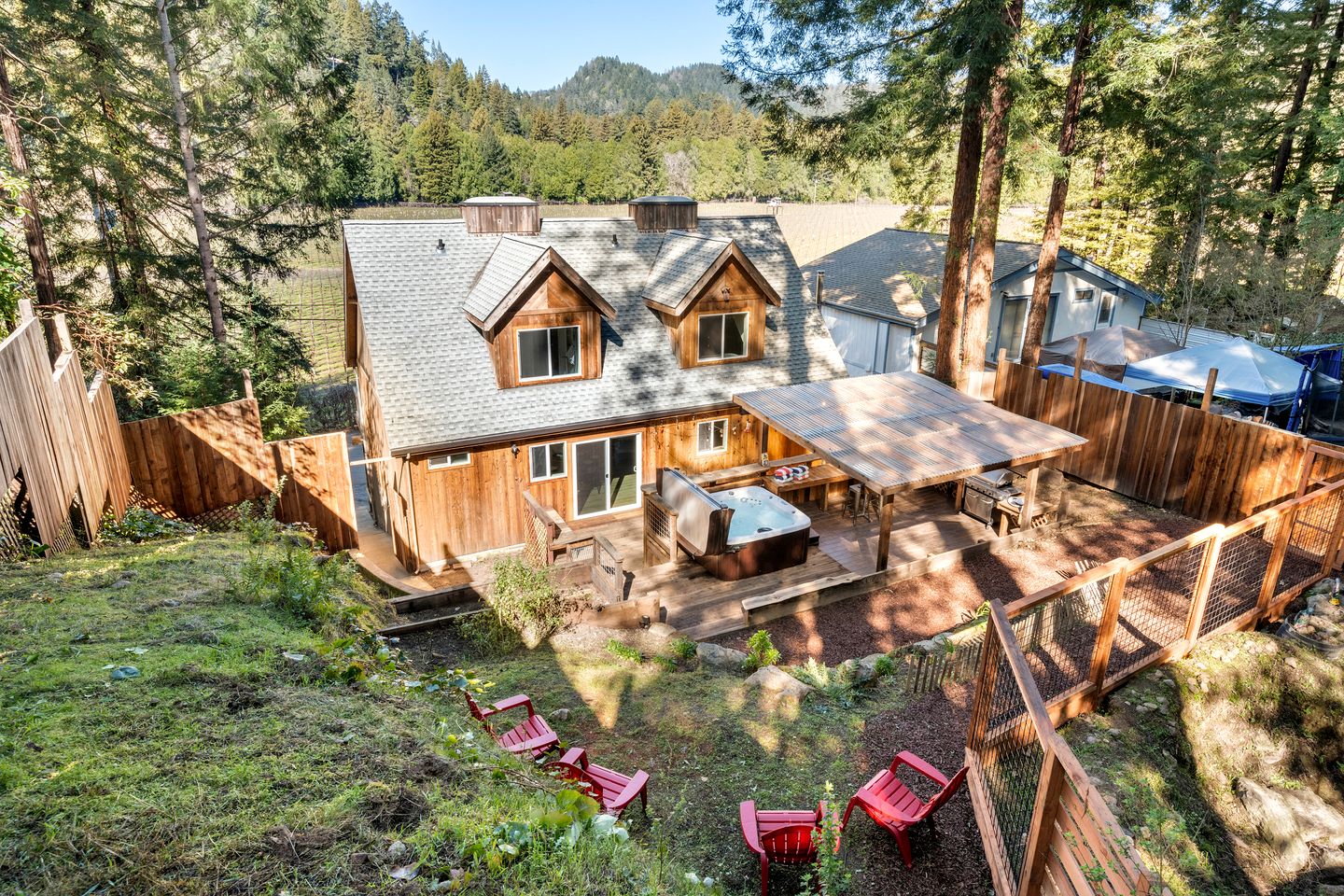Rustic Modern Cabin with Charmingly Updated Interior in Guerneville, California