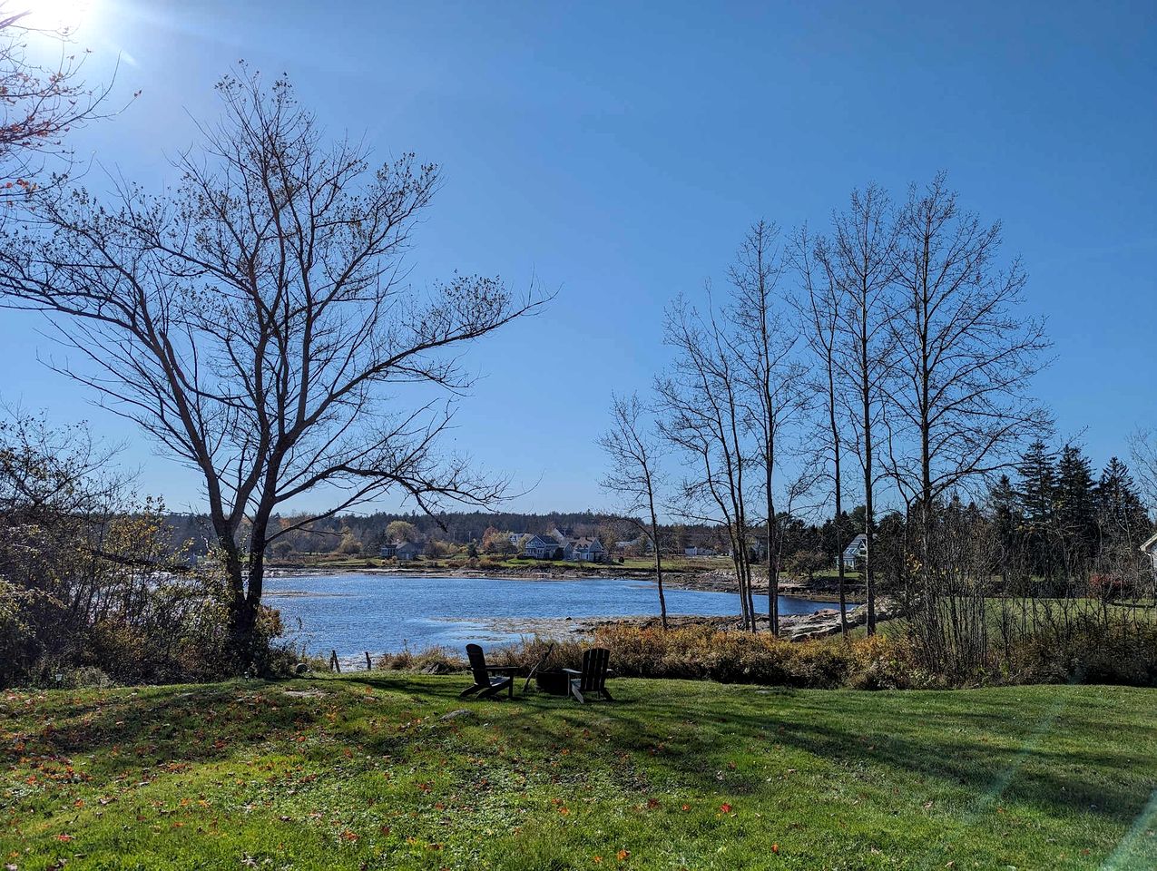 Picturesque Waterfront Cottage with Waterfall Views, Fireplace & Deck, Near Acadia National Park in Gouldsboro, Maine