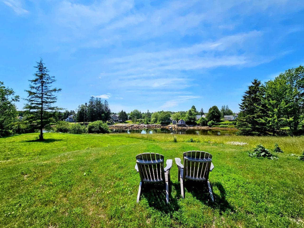 Picturesque Waterfront Cottage with Waterfall Views, Fireplace & Deck, Near Acadia National Park in Gouldsboro, Maine