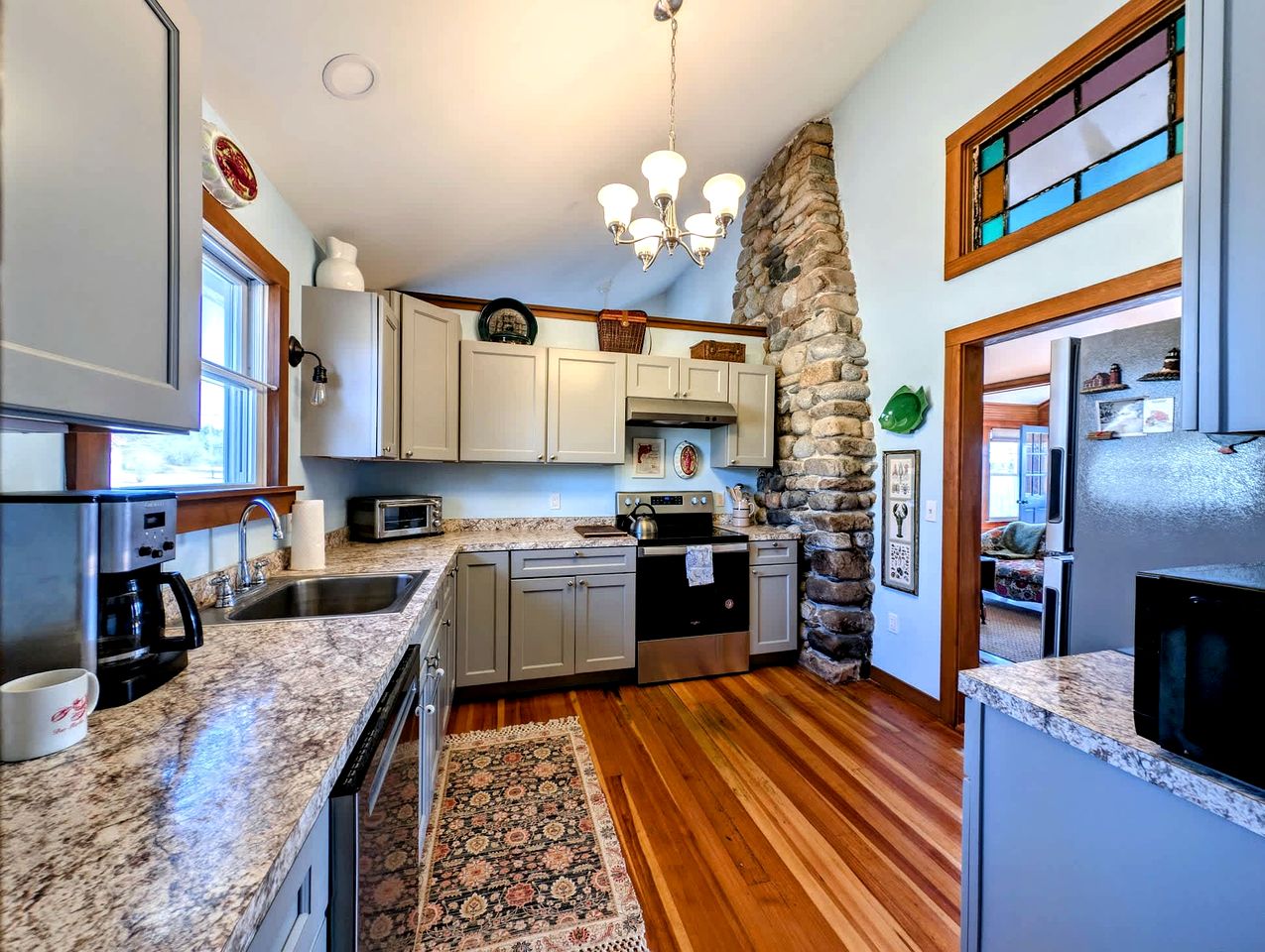 Picturesque Waterfront Cottage with Waterfall Views, Fireplace & Deck, Near Acadia National Park in Gouldsboro, Maine
