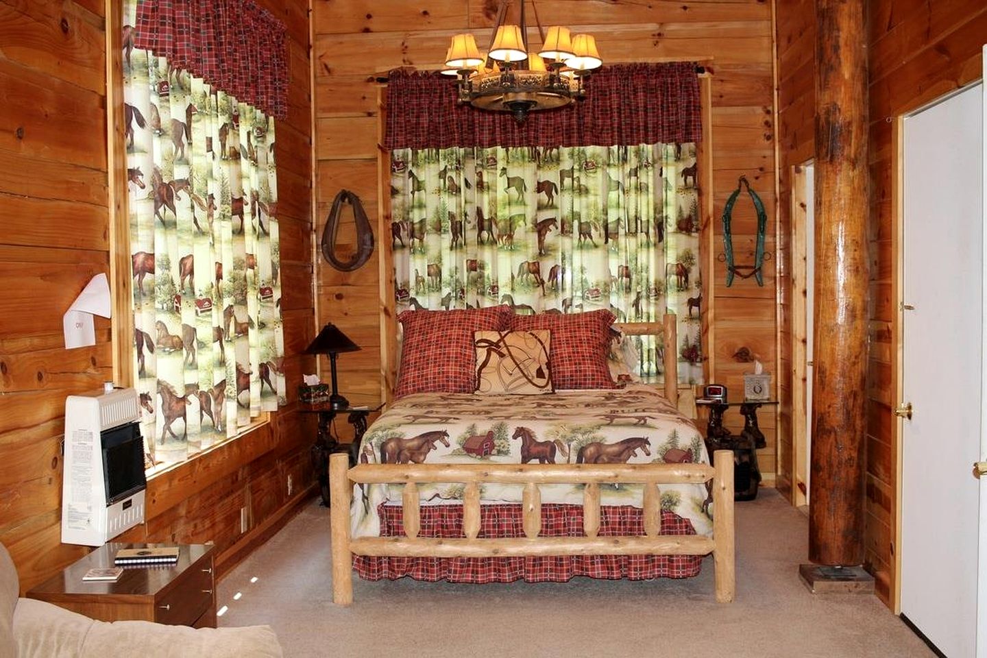 Thematic Western Suite Rental with Back Deck Access in West Virginia