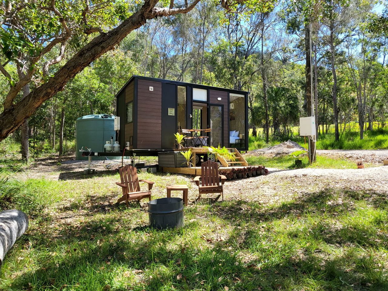 Coastal Tiny House Glamping in Agnes Water, Queensland