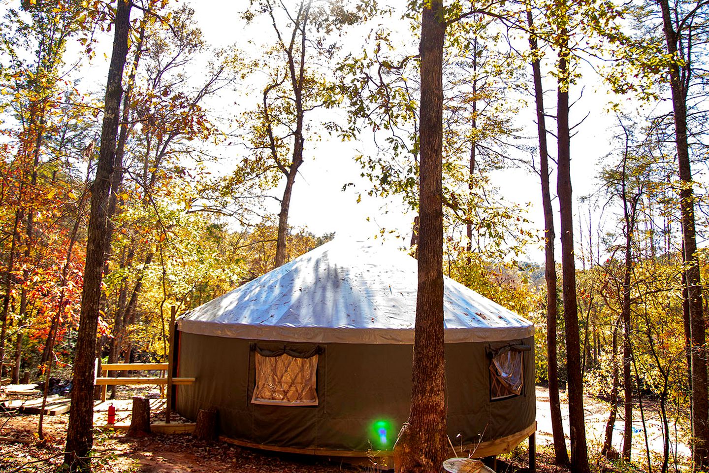 This Mill Spring retreat is great for glamping near Asheville