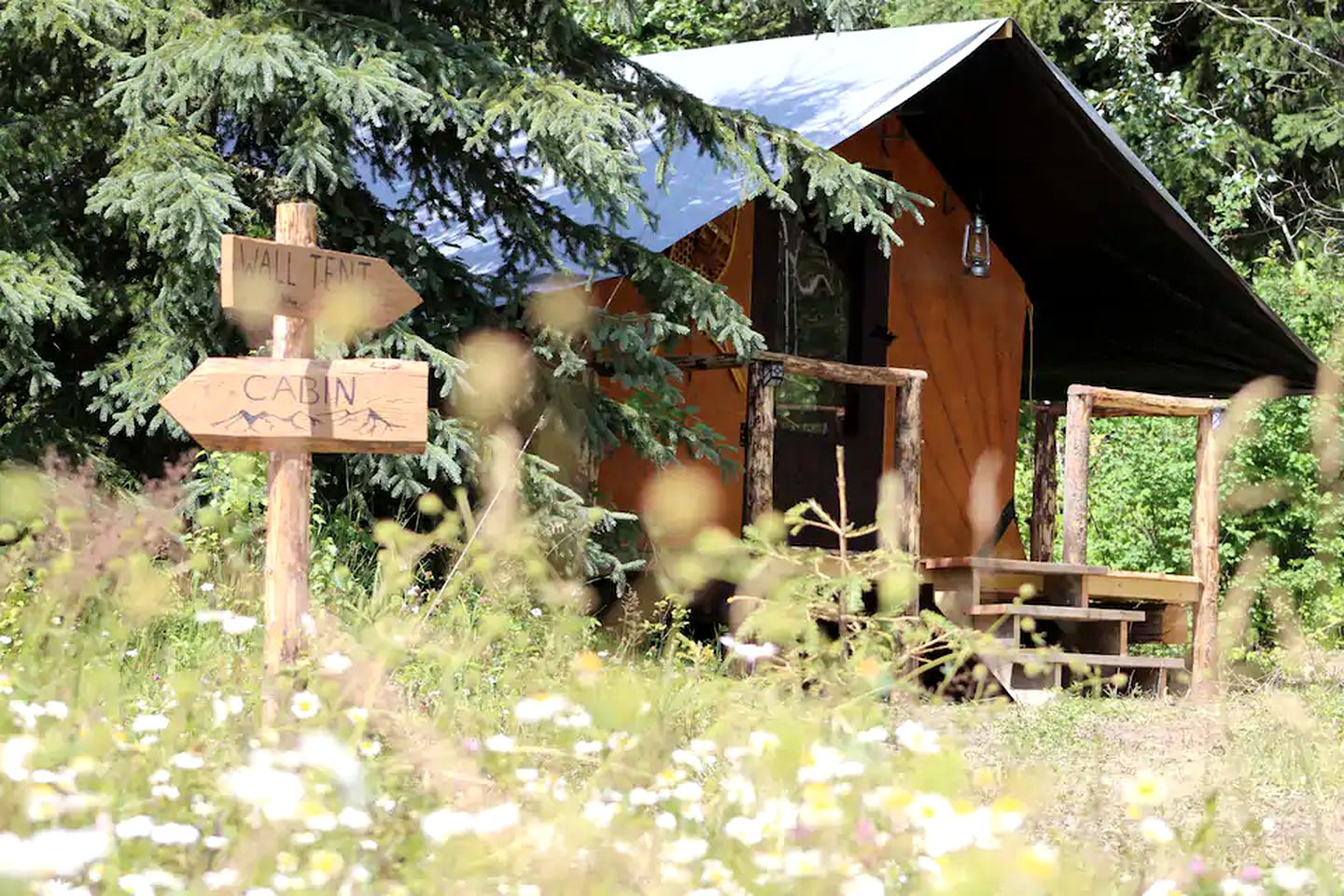 Off-Grid British Columbia Glamping Rental at a Dogsled Retreat