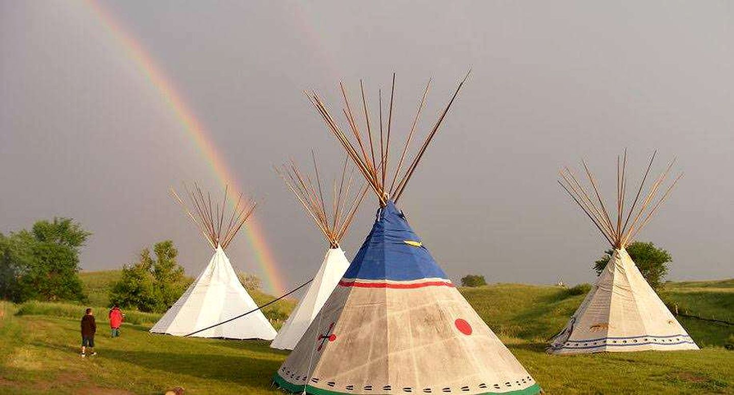 Authentic Lakota Tipi for Glamping in South Dakota