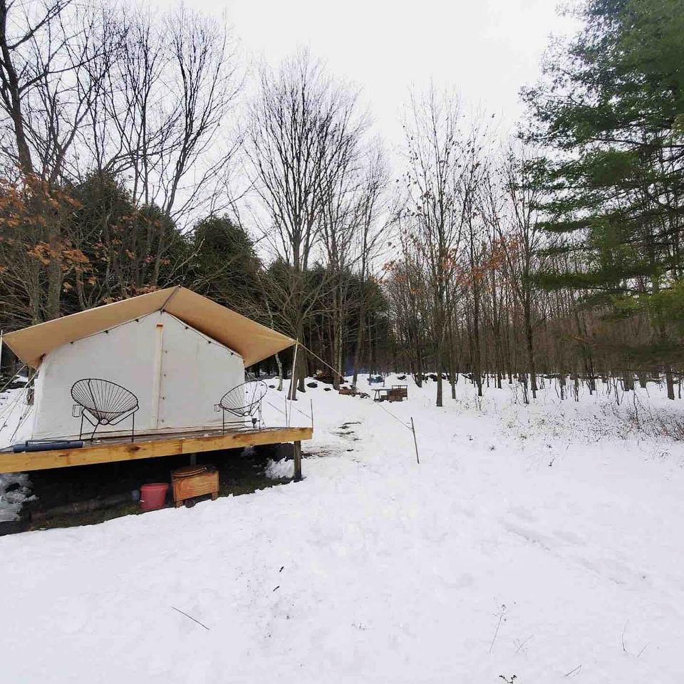 Peaceful New York Glamping Rental with a Wood Stove