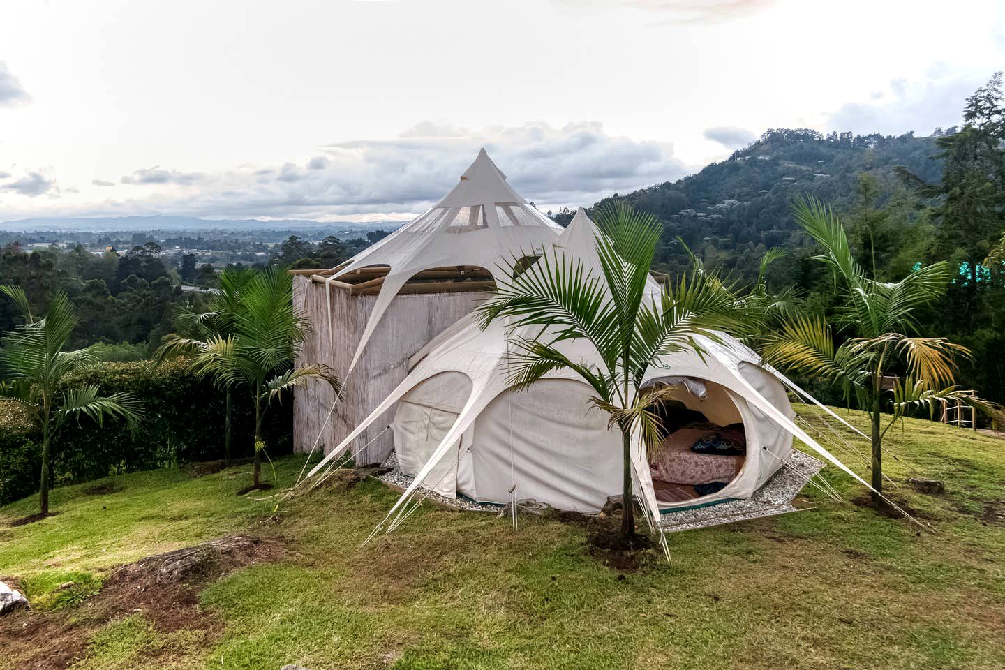 Gorgeous Bell Tent Rental in Santa Elena for Romantic Vacations in Colombia