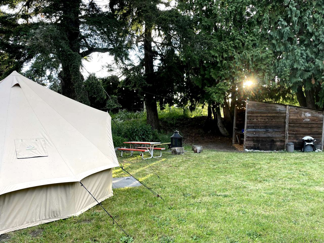 Cozy Bell Tent Rental for an Adventurous Weekend Getaway near Seattle