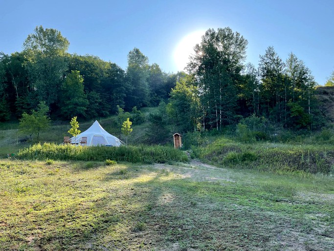 Lotus Belle Tent at Samsara Ridge, Bell Tents, Saint Croix Falls, United  States of America