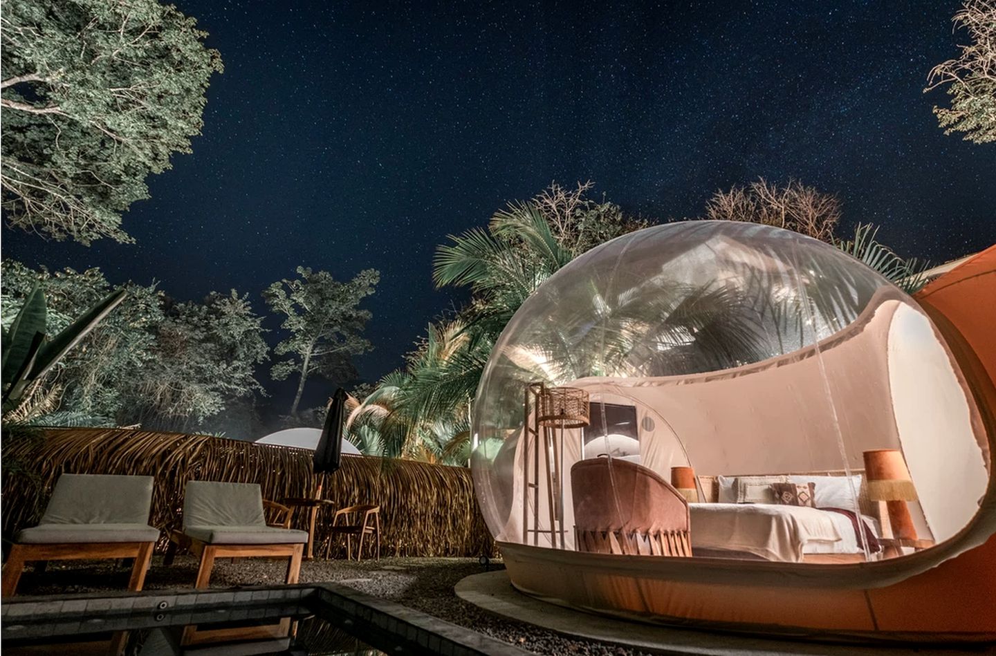 Glamping Bubble Rental in Nosara for a Unique and Romantic Costa Rica Vacation