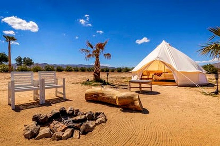 CLONED Magical Joshua Tree Accommodation with Pool Perfect for Glamping in California | Yurts (Joshua Tree, California, United States of America)