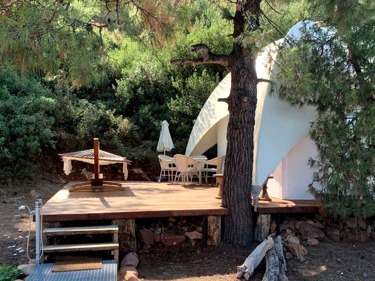 Beachfront Tented Cabin Perfect for a Luxury Camping Experience in Paliouri, Greece