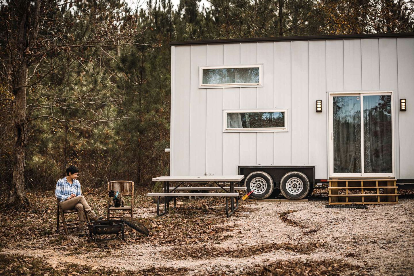 Sleek North Carolina Tiny House on a Seven Acre Pond