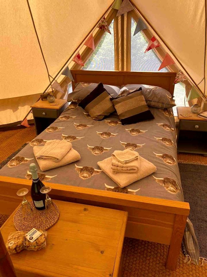 Gorgeous Bell Tent Rental on a Quiet Family Farm for Glamping in Norfolk