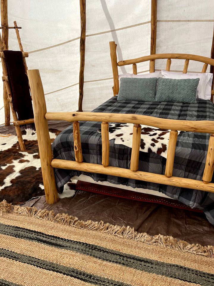 Romantic Tipi Accommodation with Fire Pit Ideal for Camping in Waupaca, WI