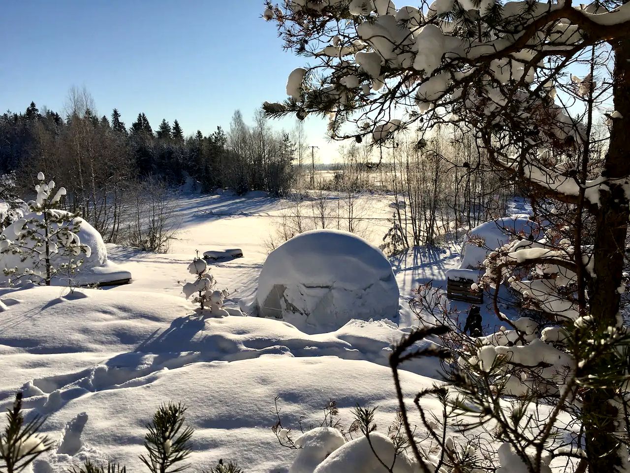 Luxury Dome with Ski-In/Ski-Out Access in Pori for a Holiday in Finland