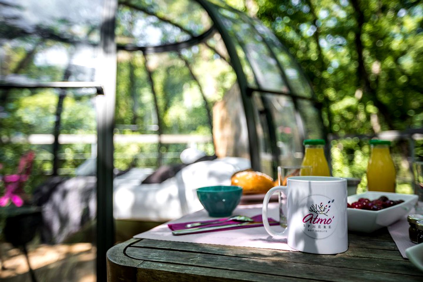 Magical Dome with a Hot Tub for a France Glamping Retreat