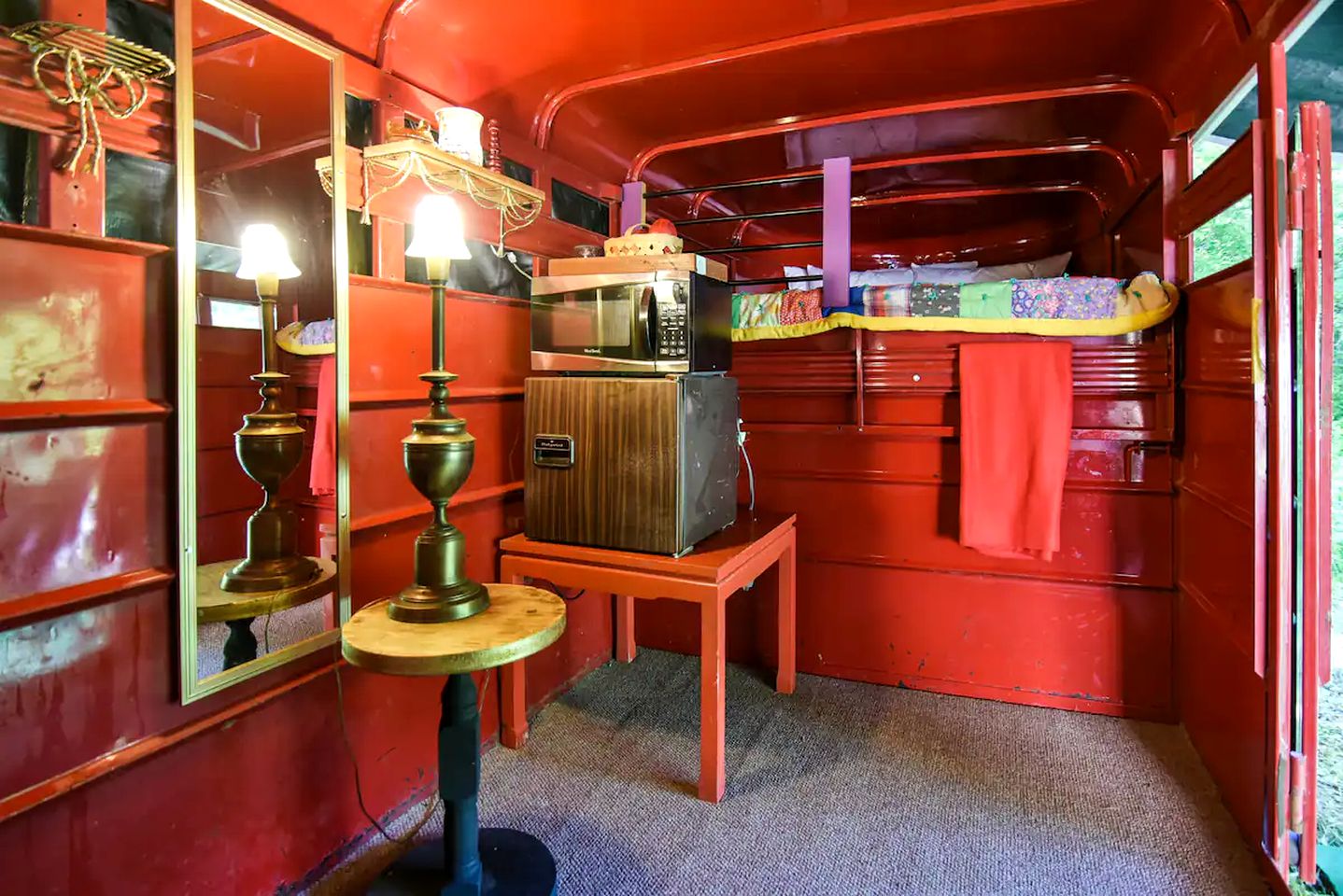 Retro Converted Container for the Best Glamping in North Carolina