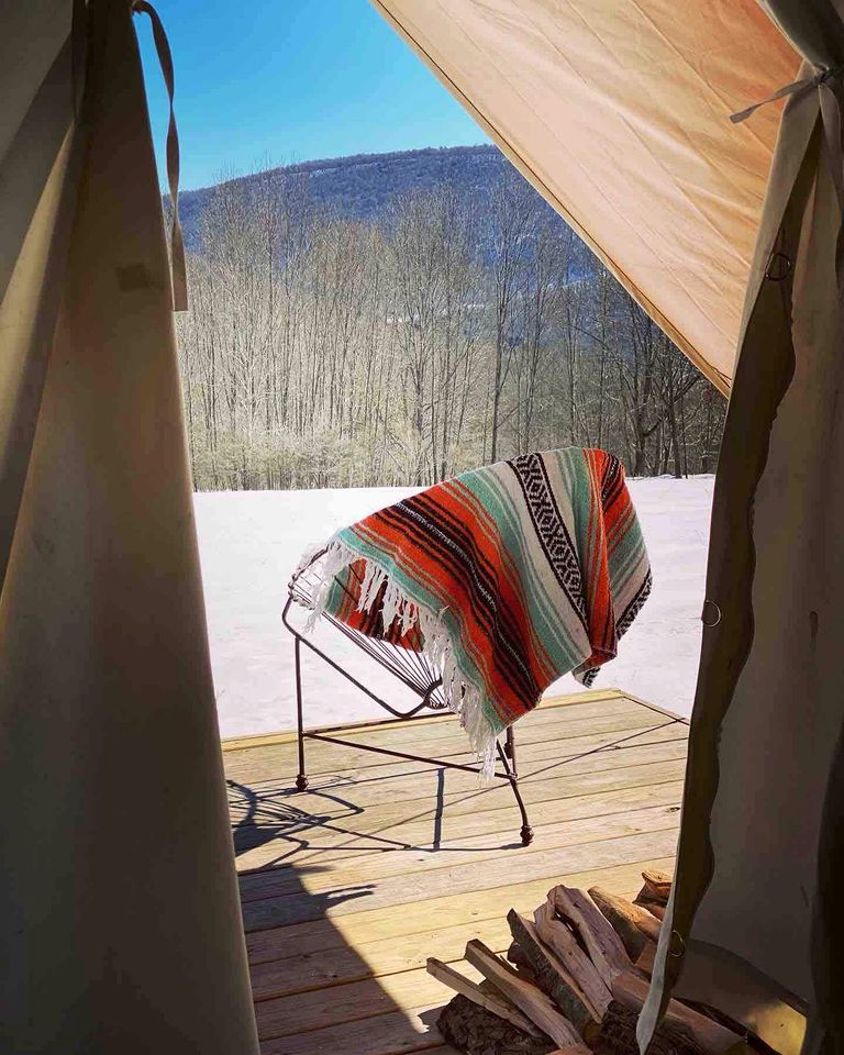Peaceful New York Glamping Rental with a Wood Stove