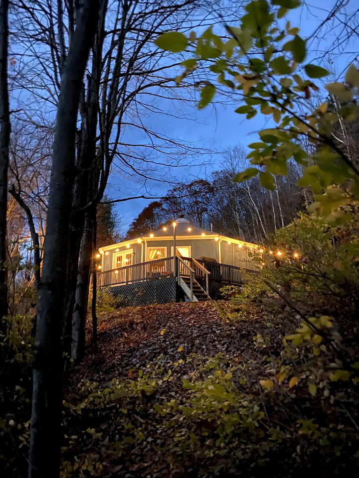 Enchanting Yurt Rental with a Cozy Fireplace for a Catskills Weekend Getaway