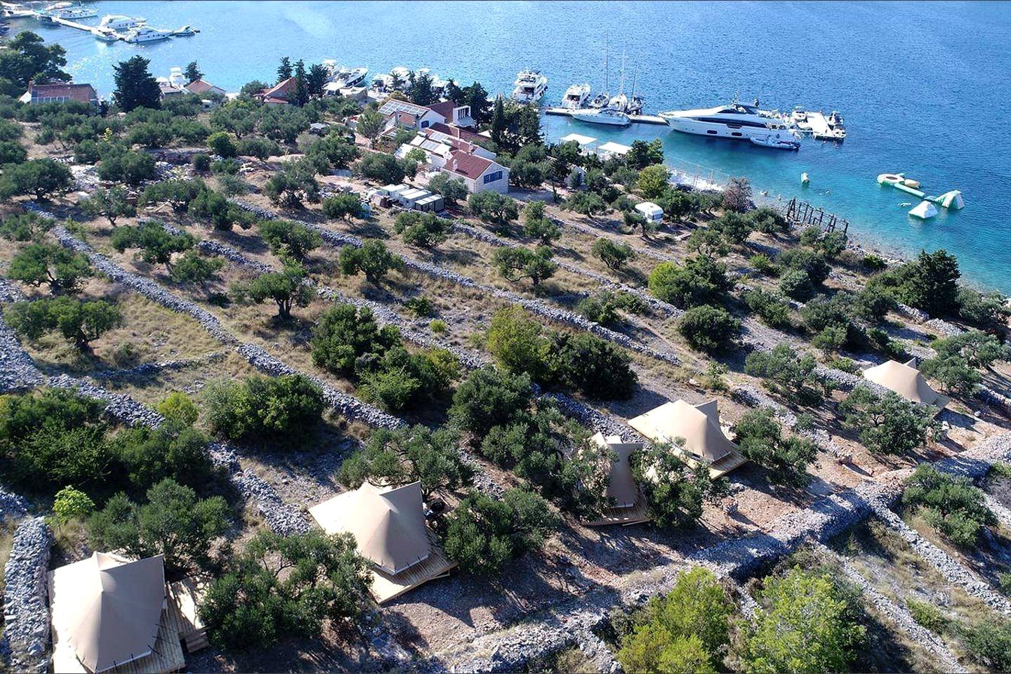 Picturesque Island Retreat with a Fabulous Restaurant Ideal for Glamping in Croatia